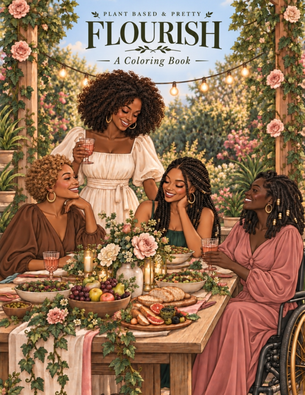 Preview of FLOURISH: A Botanical Coloring Journey Through Rest, Joy & Sisterhood